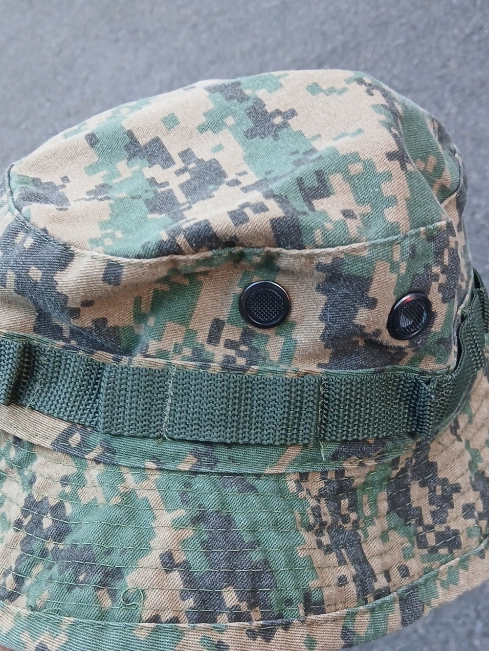 Camouflage Boonie Hat - Green/Tan